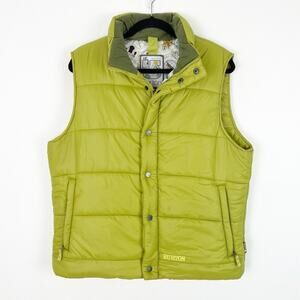 Burton Women’s Puffer Vest Sleeveless Jacket Coat Winter Ski Slopes Green XL